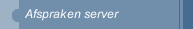 Afspraken server